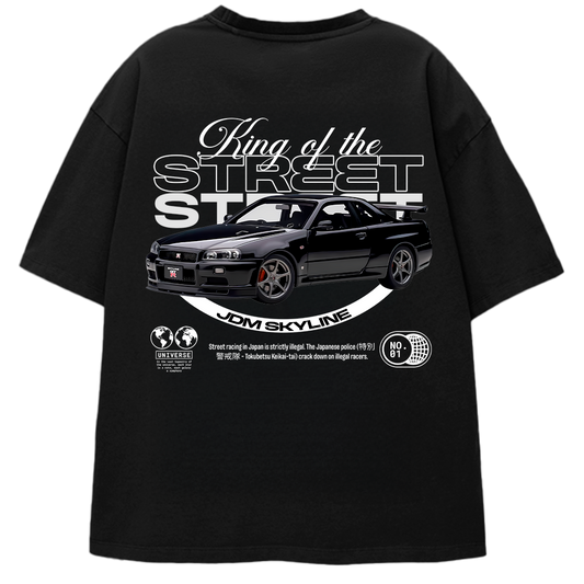 Street racer car t-shirt design